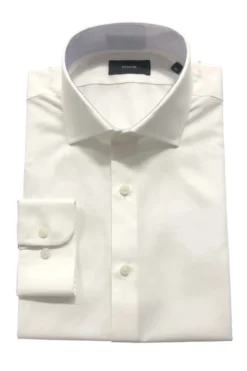 (16 34/35) Regular Fit 100% Cotton Dress Shirt - White
