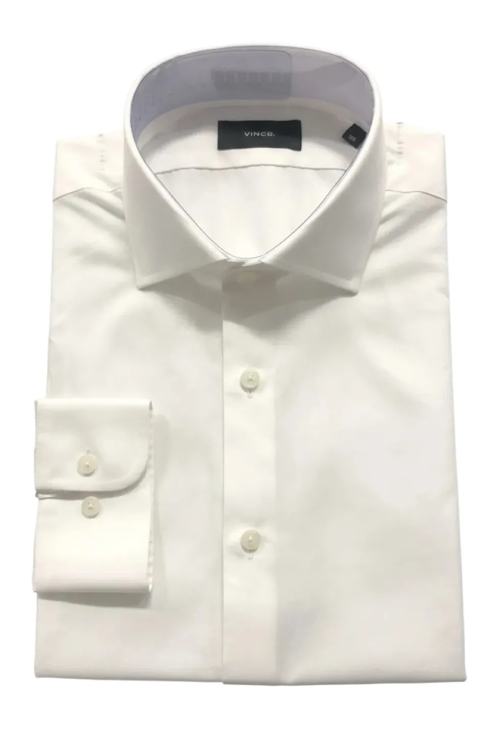 (16 34/35) Regular Fit 100% Cotton Dress Shirt - White
