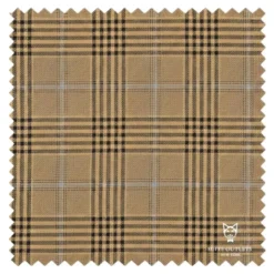 Alexander Collection - Regular Fit Mocha Glen Plaid Double Breasted 2-Piece Suit