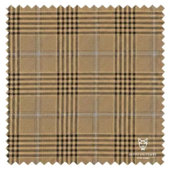 Alexander Collection - Regular Fit Mocha Glen Plaid Double Breasted 2-Piece Suit