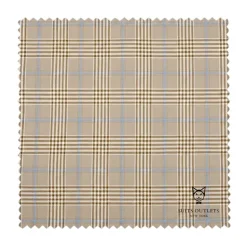 Alexander Collection - Regular Fit Beige Glen Plaid Double Breasted 2-Piece Suit