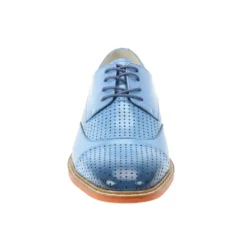 Alford Collection - Light Blue Perforated Cap-Toe Dress Shoe