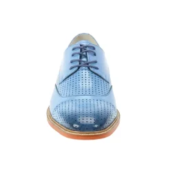 Alford Collection - Light Blue Perforated Cap-Toe Dress Shoe