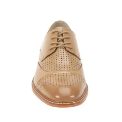 Alford Collection - Natural Perforated Cap-Toe Dress Shoe