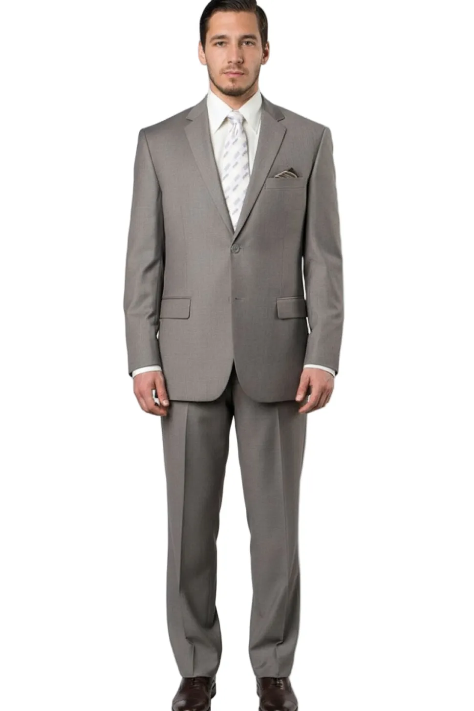 Bacchus Collection - Modern Fit Suit 2 Button 2 Piece in Sand