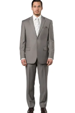 Bacchus Collection - Modern Fit Suit 2 Button 2 Piece in Sand