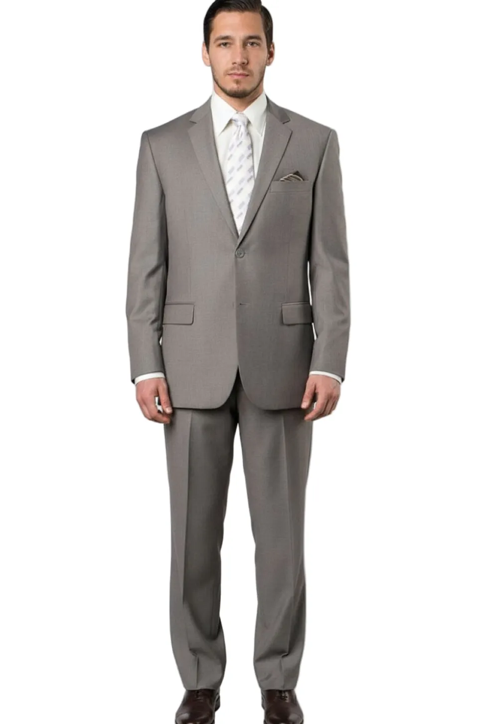 Bacchus Collection - Modern Fit Suit 2 Button 2 Piece in Sand