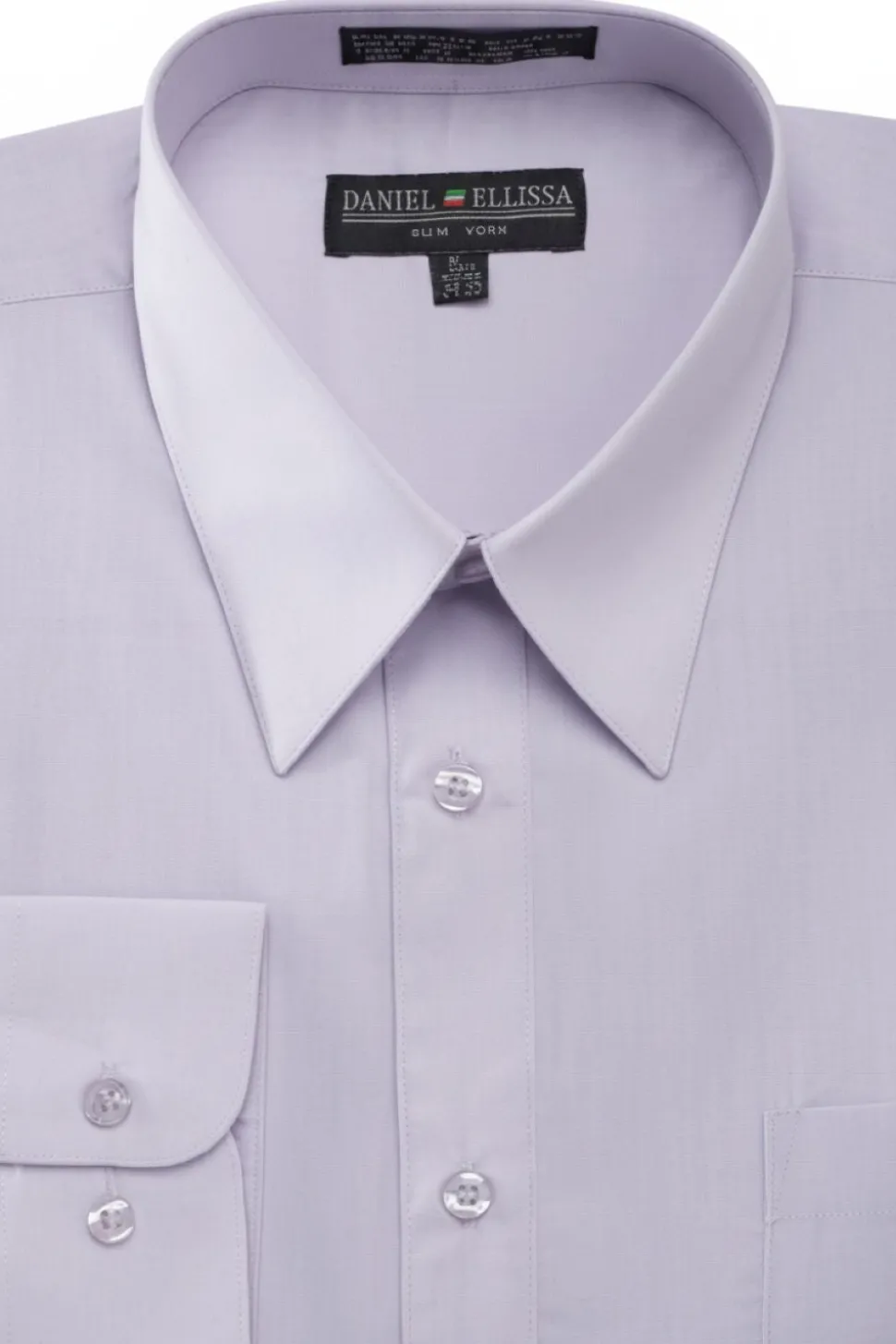Basic Dress Shirt Convertible Cuff Regular Fit in Lilac
