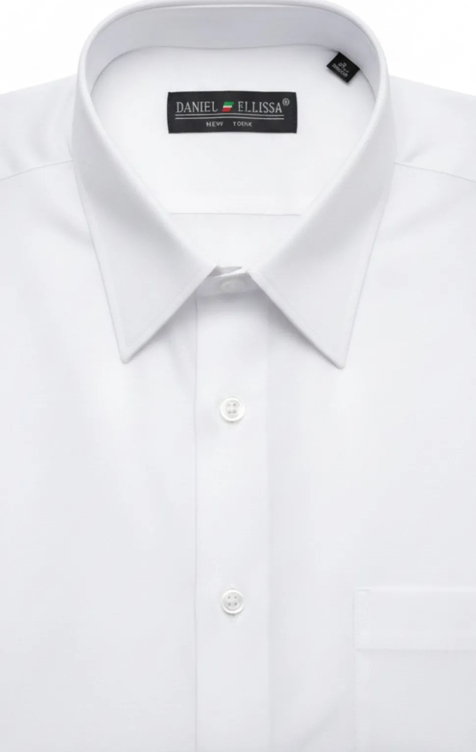 Basic Dress Shirt Convertible Cuff Regular Fit in White