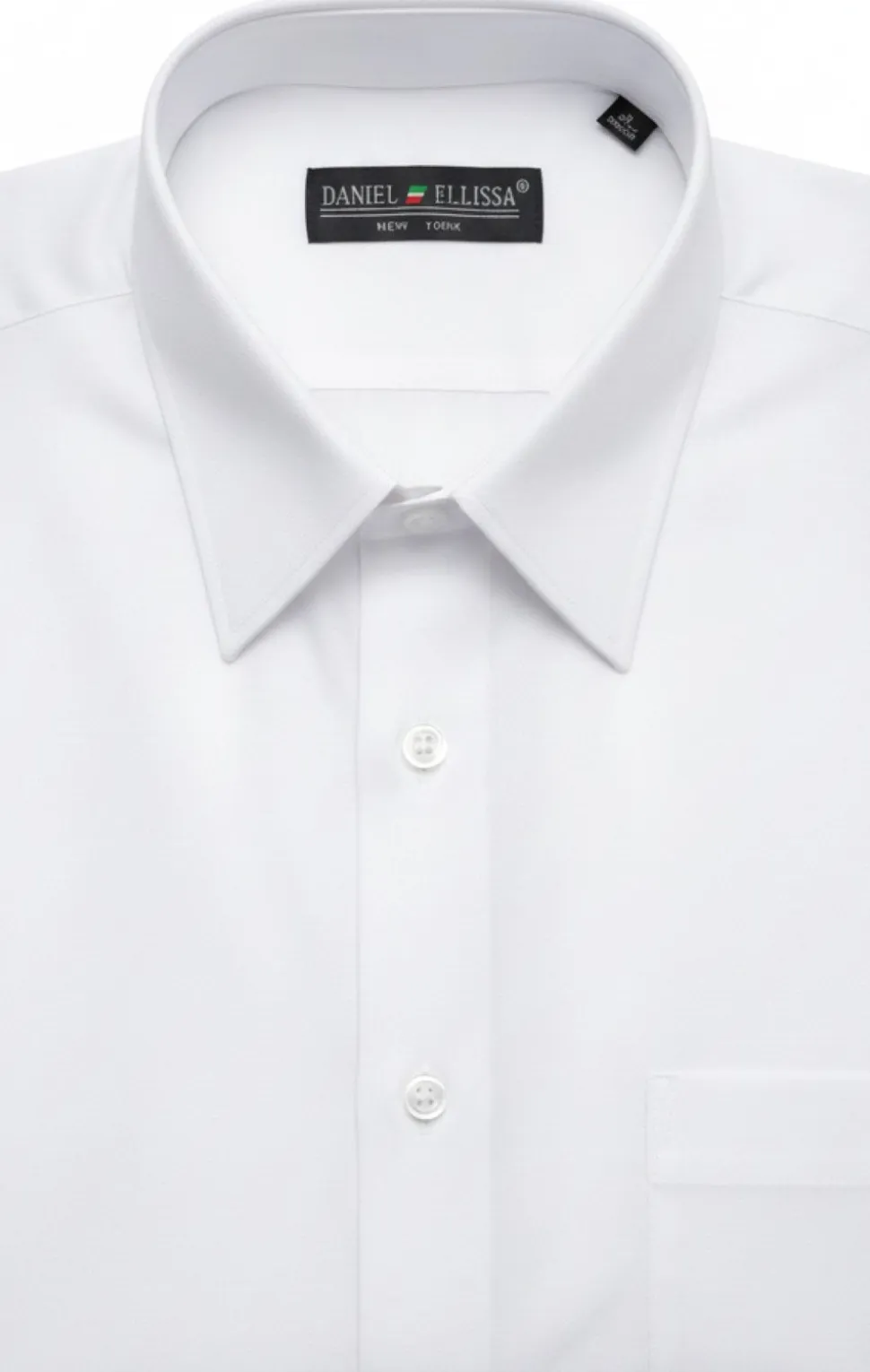 Basic Dress Shirt Convertible Cuff Regular Fit in White