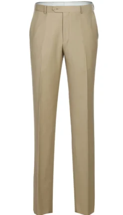 Bevagna Collection - Beige 100% Virgin Wool Regular Fit Pick Stitched 2 Piece Suit