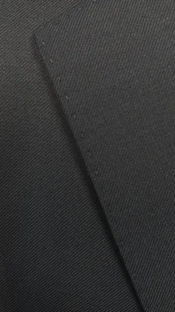 Bevagna Collection - Black 100% Virgin Wool Regular Fit Pick Stitched 2 Piece Suit