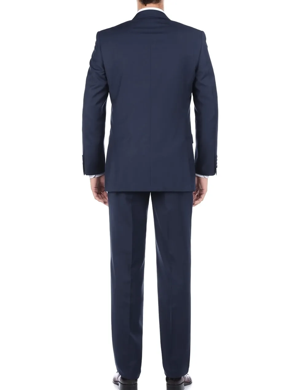 Bevagna Collection - Blue 100% Virgin Wool Regular Fit Pick Stitched 2 Piece Suit