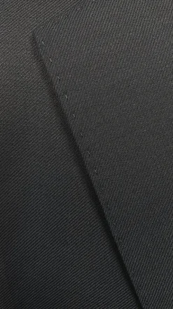 Bevagna Collection - Black 100% Virgin Wool Regular Fit Pick Stitched 2 Piece Suit
