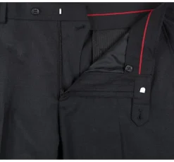 Bevagna Collection - Charcoal 100% Virgin Wool Regular Fit Pick Stitched 2 Piece Suit
