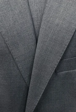 Bevagna Collection - Gray 100% Virgin Wool Regular Fit Pick Stitched 2 Piece Suit
