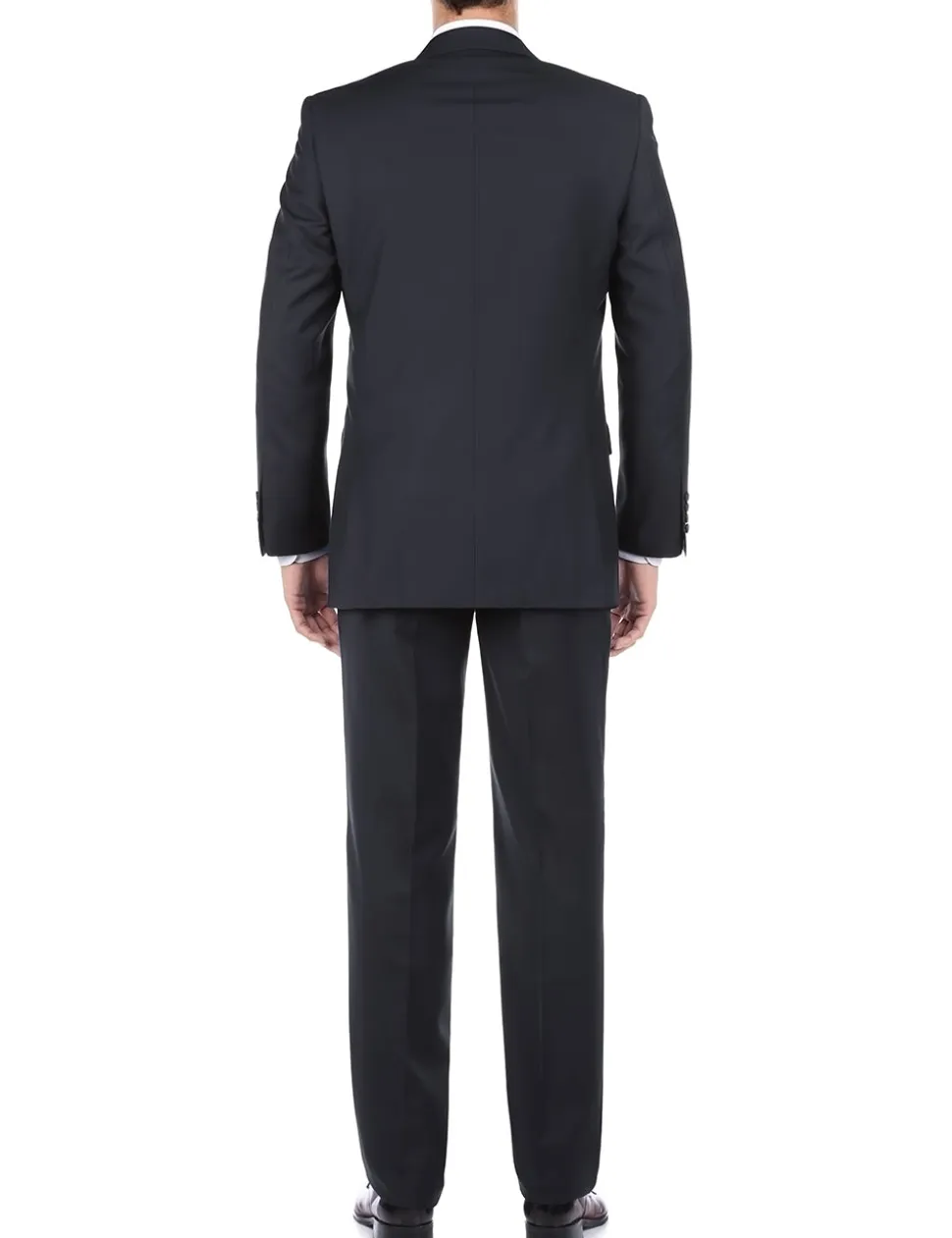 Bevagna Collection - Navy 100% Virgin Wool Regular Fit Pick Stitched 2 Piece Suit