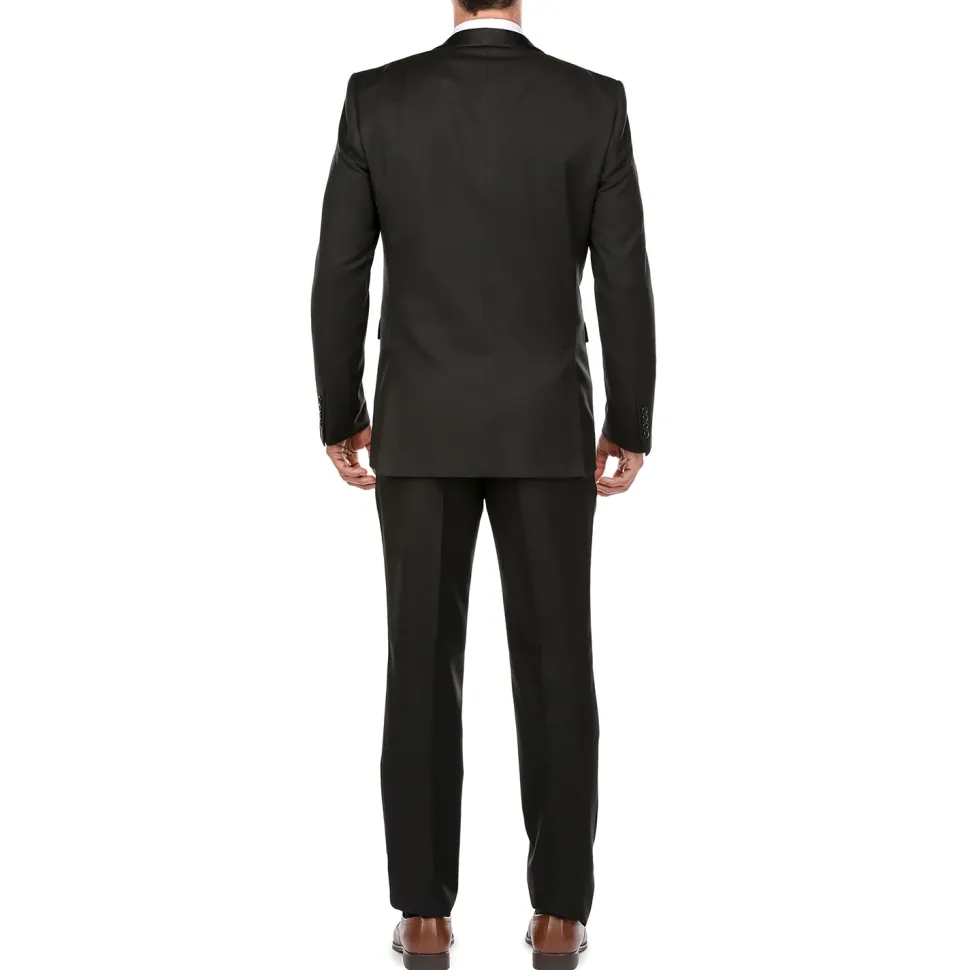 Black 2 Piece Tuxedo Shawl Lapel Slim Fit