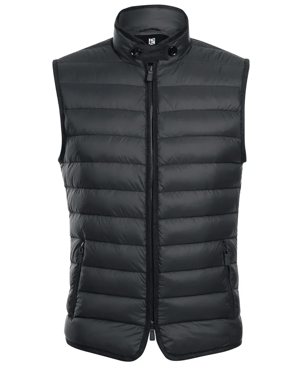Black Regular Classic Fit Goose Down Vest