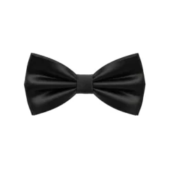 Black Satin Bow Tie