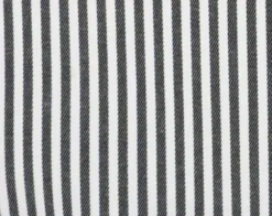 Black White Bold Stripe French Cuff Dress Shirt with Tie, Cuff Links and Pocket Square