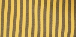 Black and Mustard Striped French Cuff Dress Shirt Set with Tie, Cuff Links and Pocket Square