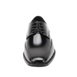 Black Embossed Bike Toe Dress Shoes