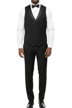 Black Slim Fit 3-Piece Shawl Lapel Tuxedo
