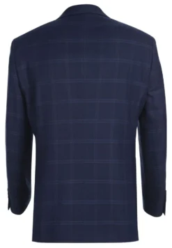 Blue Regular Fit 2 Piece Windowpane Suit