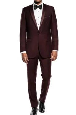 Brown Slim Fit 2 Piece Tuxedo