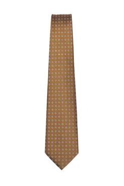 Camel Geometric Pattern Tie