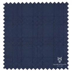 Catania Collection - Modern Fit Windowpane Suit 2 Piece in Blue
