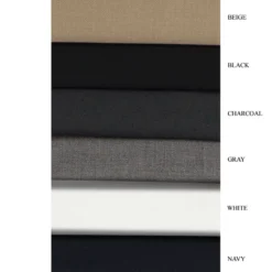 Charcoal Slim Fit Dress Pants Flat Front Pre-hemmed