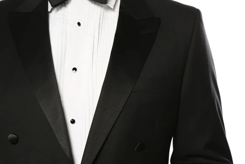 Classic Full Dress Tuxedo Tails 2 Piece Regular Fit In Black