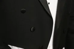 Classic Full Dress Tuxedo Tails 2 Piece Regular Fit In Black