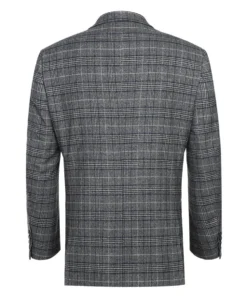Classic Regular Fit Blazer Windowpane Pattern in Gray