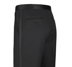 Classic Black Regular Fit 100% Wool Tuxedo Suit