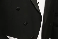 Classic Full Dress Tuxedo Tails 2 Piece Regular Fit In Black
