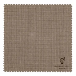 Deep Taupe Regular Fit 3 Piece Sharkskin Suit with Vest and Adjustable Waistband Pants
