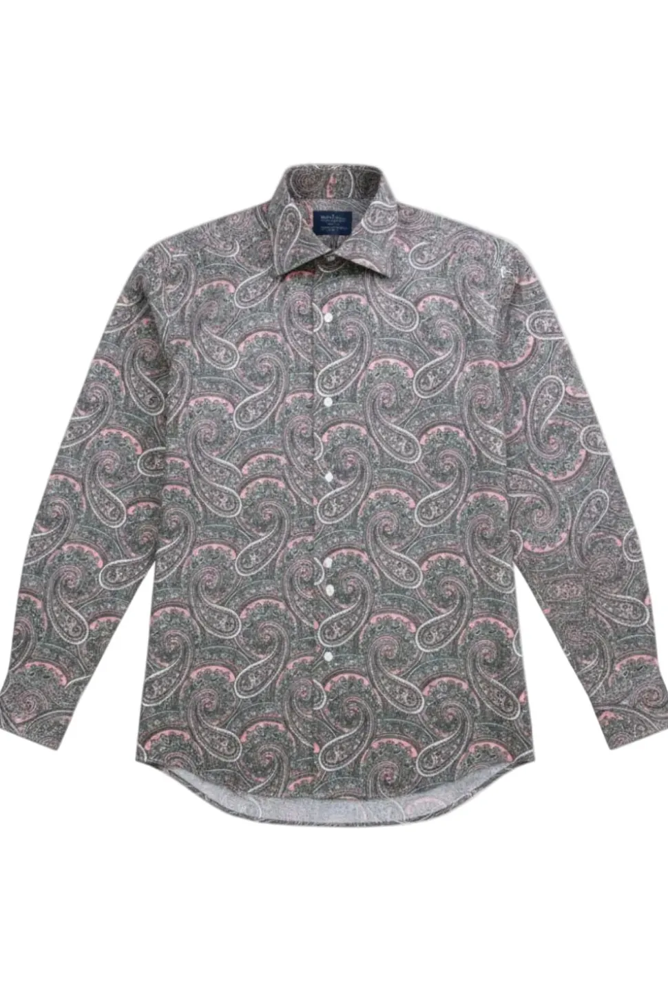 Dress Shirt Regular Fit Paisley Pattern In Rose