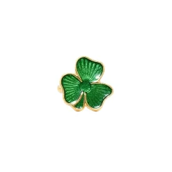 Emerald Green Irish Shamrock Cufflinks