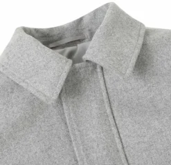 English Laundry Gray Slim Fit Wool Blend Short Coat