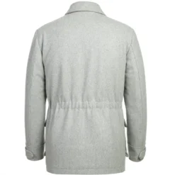 English Laundry Gray Slim Fit Wool Blend Short Coat