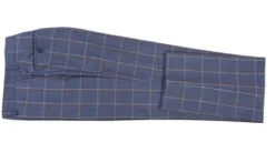 English Laundry 2-Piece Check Wool Linen Blend Slim Fit Suit