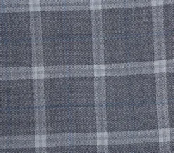 English Laundry 2-Piece Gray Plaid Wool Blend Slim Fit Suit