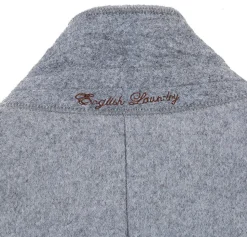 English Laundry Light Gray Fall/Winter Essential Slim Fit Overcoat Wool Blend