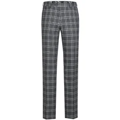 English Laundry Slim Fit Dimgray with White Check Suit