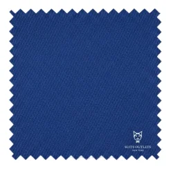Estate Blue Regular Fit 3 Piece Sharkskin Suit with Vest and Adjustable Waistband Pants