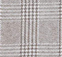 Half Canvas Slim Fit Blazer in Plaid Gray