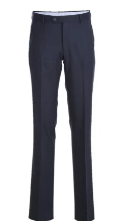 Half Canvas Stretch Wool Dress Suit Modern Fit 2 Piece in Navy